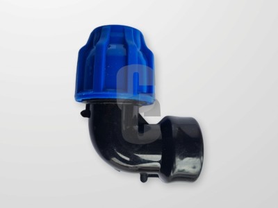 Коляно ПЕ черно ф25х1 - женско